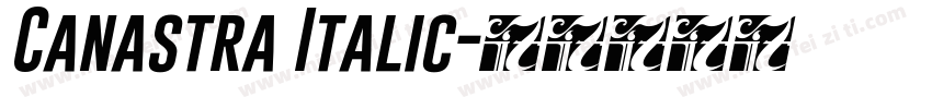 Canastra Italic字体转换